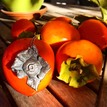 Load image into Gallery viewer, Sterling Silver Persimmon Necklace