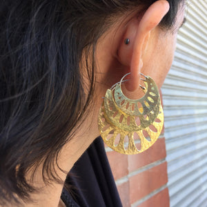 Geometric Hoop Earring