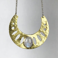 Load image into Gallery viewer, Moonstone Geometric Necklace SOLD