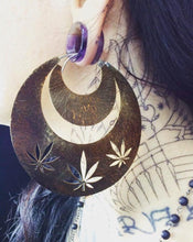 Load image into Gallery viewer, Cannabis Hoop Earring